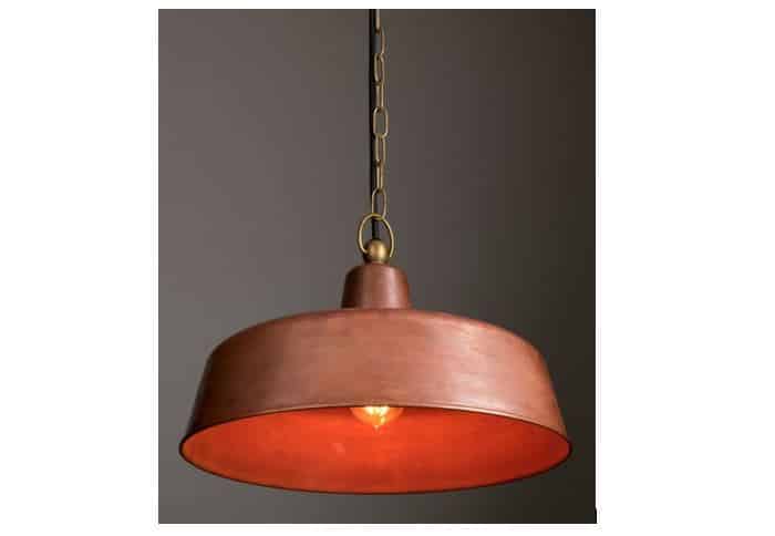 CLA Deksel Series, Aged Copper Pendant, Wall Light and Exterior Wall Light