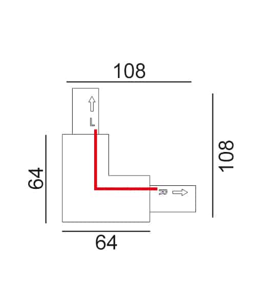 CLA 3 Wire 1 Circuit Track L Connector Diagram