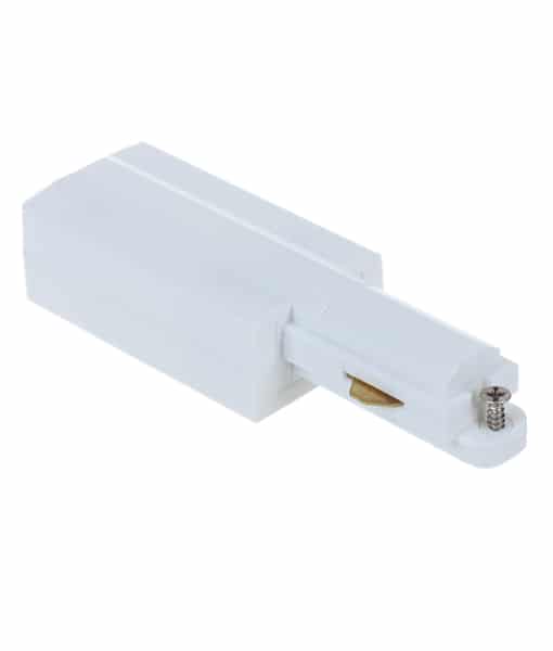 CLA 3 Wire 1 Circuit Track Live End Connector White