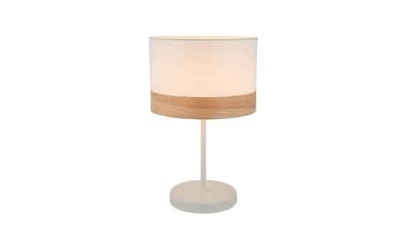 Tambura white table lamp round